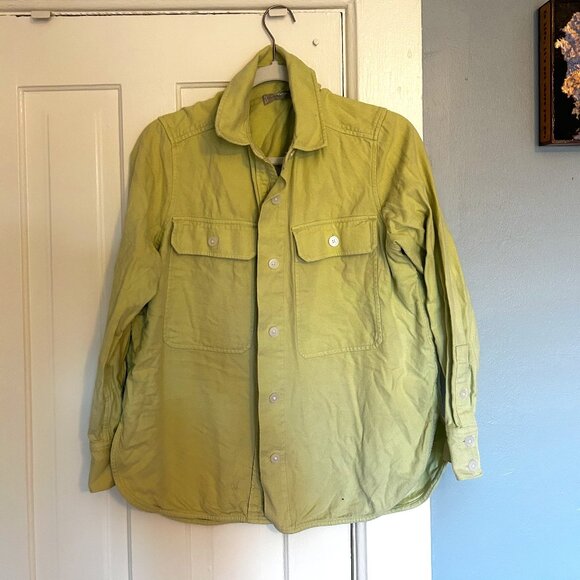 XS Green Everlane Vintage-Style Utility Button-Up Shirt Jacket - Picture 1 of 1